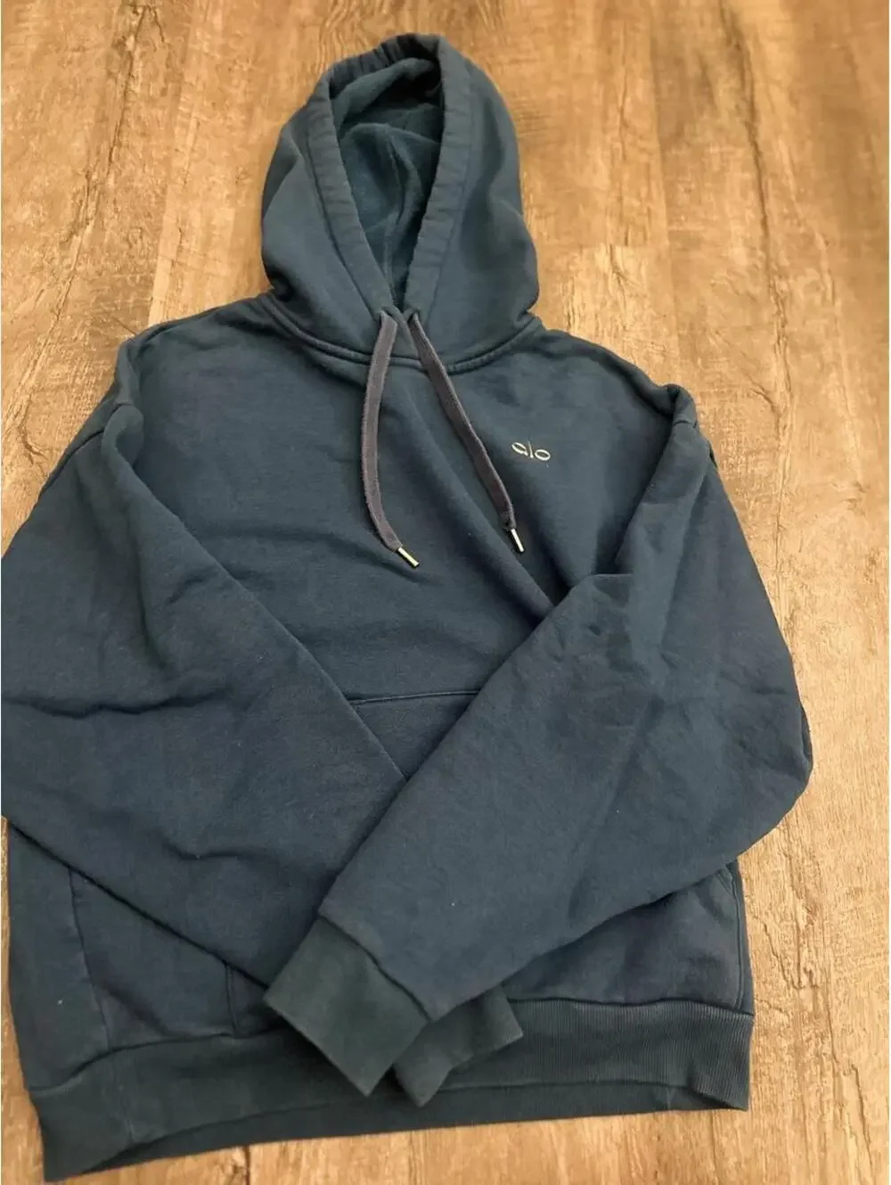 Alo Yoga Women's Blue and Navy Hoody